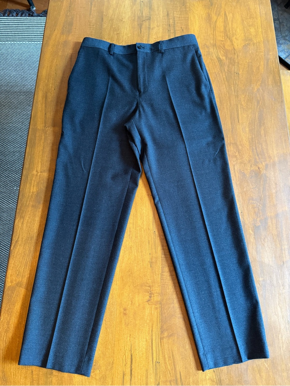 Zara Charcoal 100% Wool Dress Pants